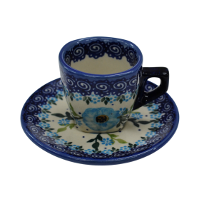Espresso cup with saucer (A517 D58)     