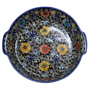 Półmisek ceramiczny okrągły z uszami (A525 D66)    