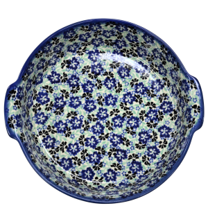 Półmisek ceramiczny okrągły z uszami (A525 D87)          