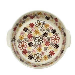 Półmisek ceramiczny okrągły z uszami (A525 D63)      