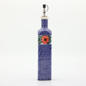 Olive oil bottle with pourer square (A544 D15)        